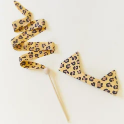 Mini Cheetah Silk & Wood Streamer