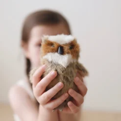 Mini Great Horned Owl Finger Puppet