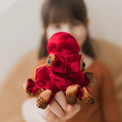 Mini Red Octopus Finger Puppet