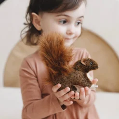 Mini Red Squirrel Finger Puppet