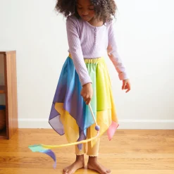 Mini Silk & Wood Streamer (Rainbow)