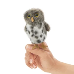 Mini Spotted Owl Finger Puppet
