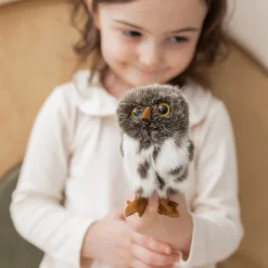 Mini Spotted Owl Finger Puppet