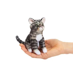 Mini Tabby Cat Finger Puppet