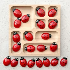 Natural Wood Tinker Tray (9 Section)