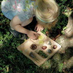 Natural Wood Tinker Tray (9 Section)