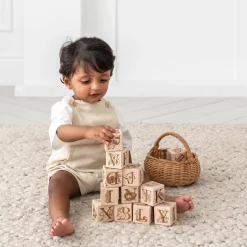 Nature Collection Alphabet Blocks (Set of 15) - Handmade in Canada