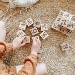 Nature Collection Alphabet Blocks (Set of 26) - Handmade in Canada