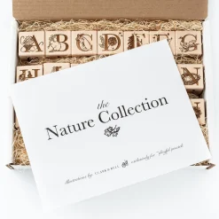 Nature Collection Alphabet Blocks (Set of 15) - Handmade in Canada
