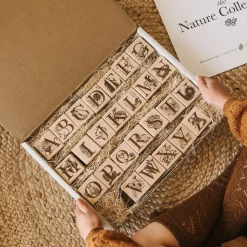 Nature Collection Alphabet Blocks (Set of 26) - Handmade in Canada