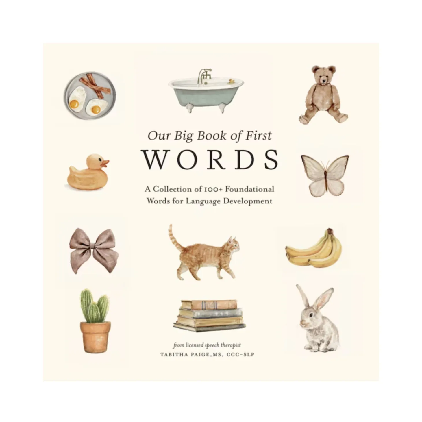 Our Big Book of First Words: A Collection of 100+ Foundational Words for Language Development | Board Book