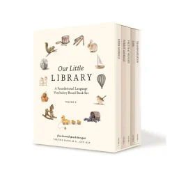 Our Little Library Vol 1. : A Foundational Language Vocabulary Board Book Set for Babies | Boxed Set