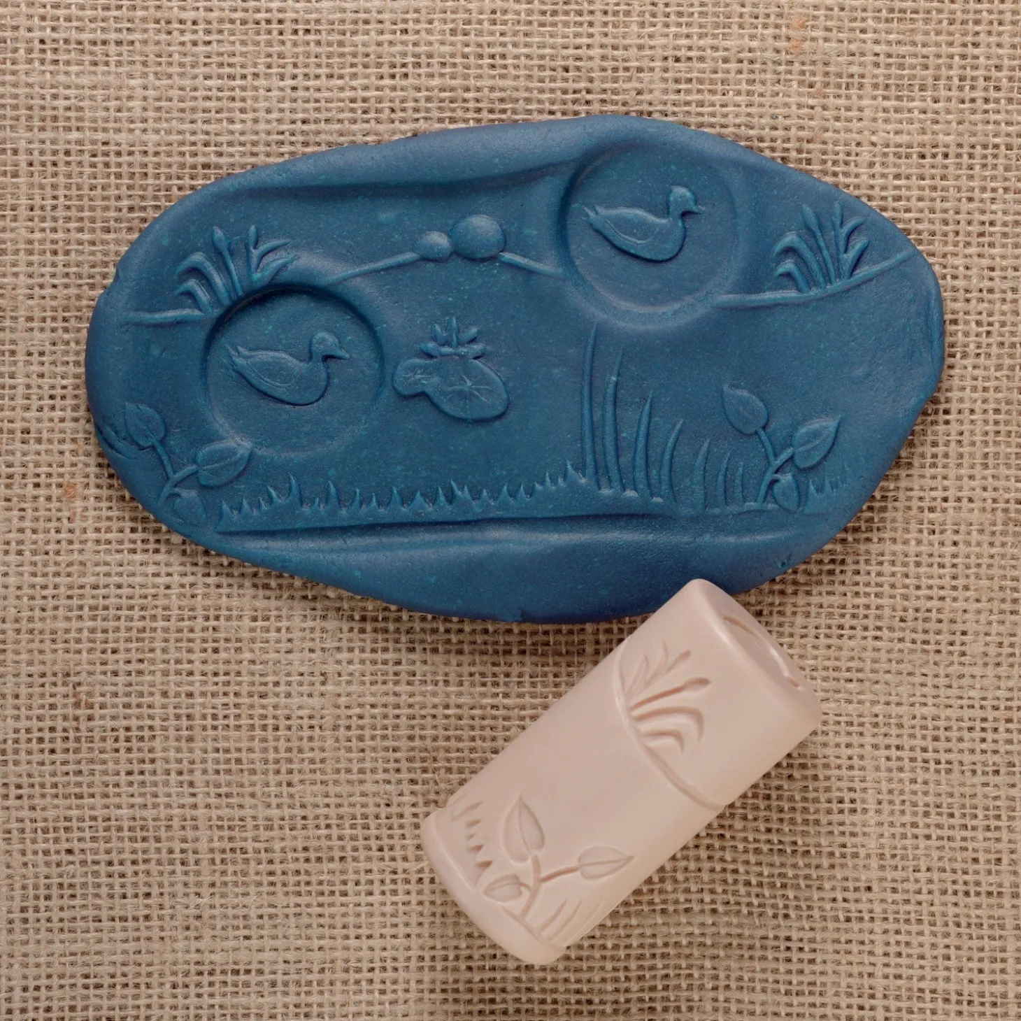 Play Dough Rollers & Stamp Set (Pond Life)