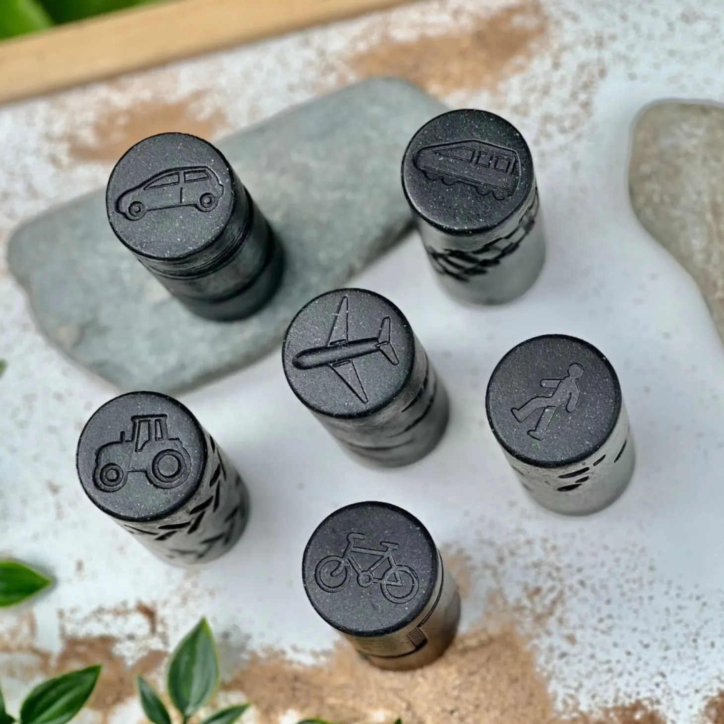 Play Dough Rollers & Stamp Set (Transport)