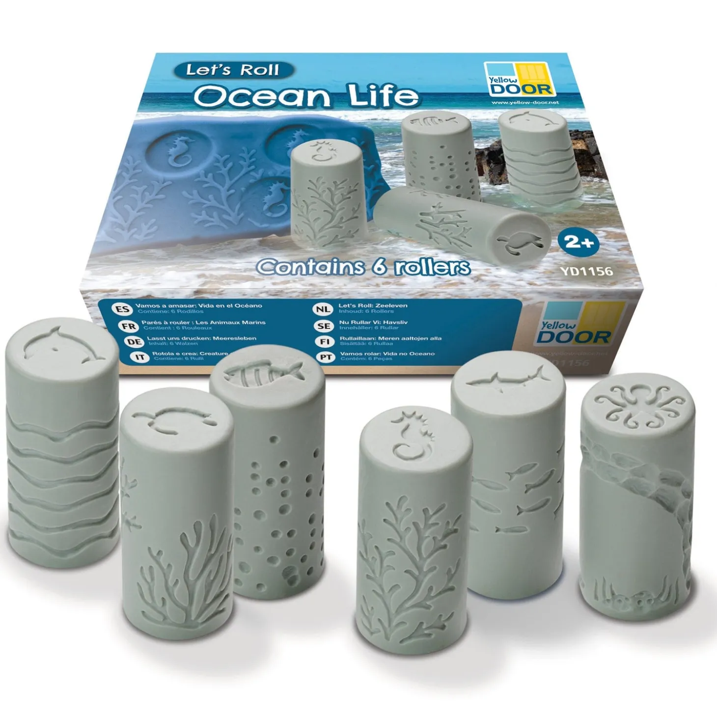 Play Dough Rollers & Stamp Set (Ocean Life)