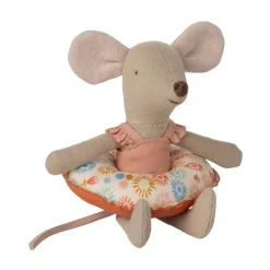 PRE-ORDER Maileg Beach Mouse with Float - Flowers (Little Sister)