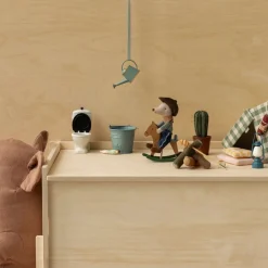 PRE-ORDER Maileg Cowboy Mouse on Rocking Horse (Little Brother) (ARRIVING MID-MAY)