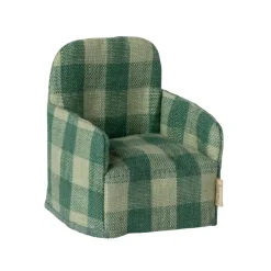 PRE-ORDER Maileg Folding Chair - Green Check (Mouse)