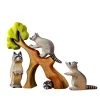 Raccoon Family and Tree Set | Wooden Toy