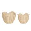 Rattan Lily Basket Set (Buttercream)