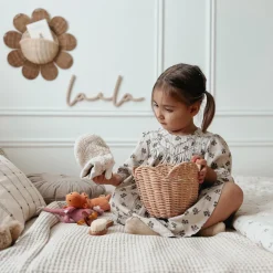 Rattan Lily Basket Set (Seashell Pink)