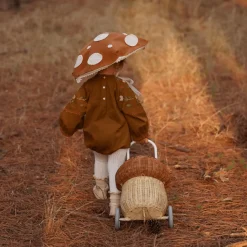 Rattan Mushroom Luggy (Natural) by Olli Ella