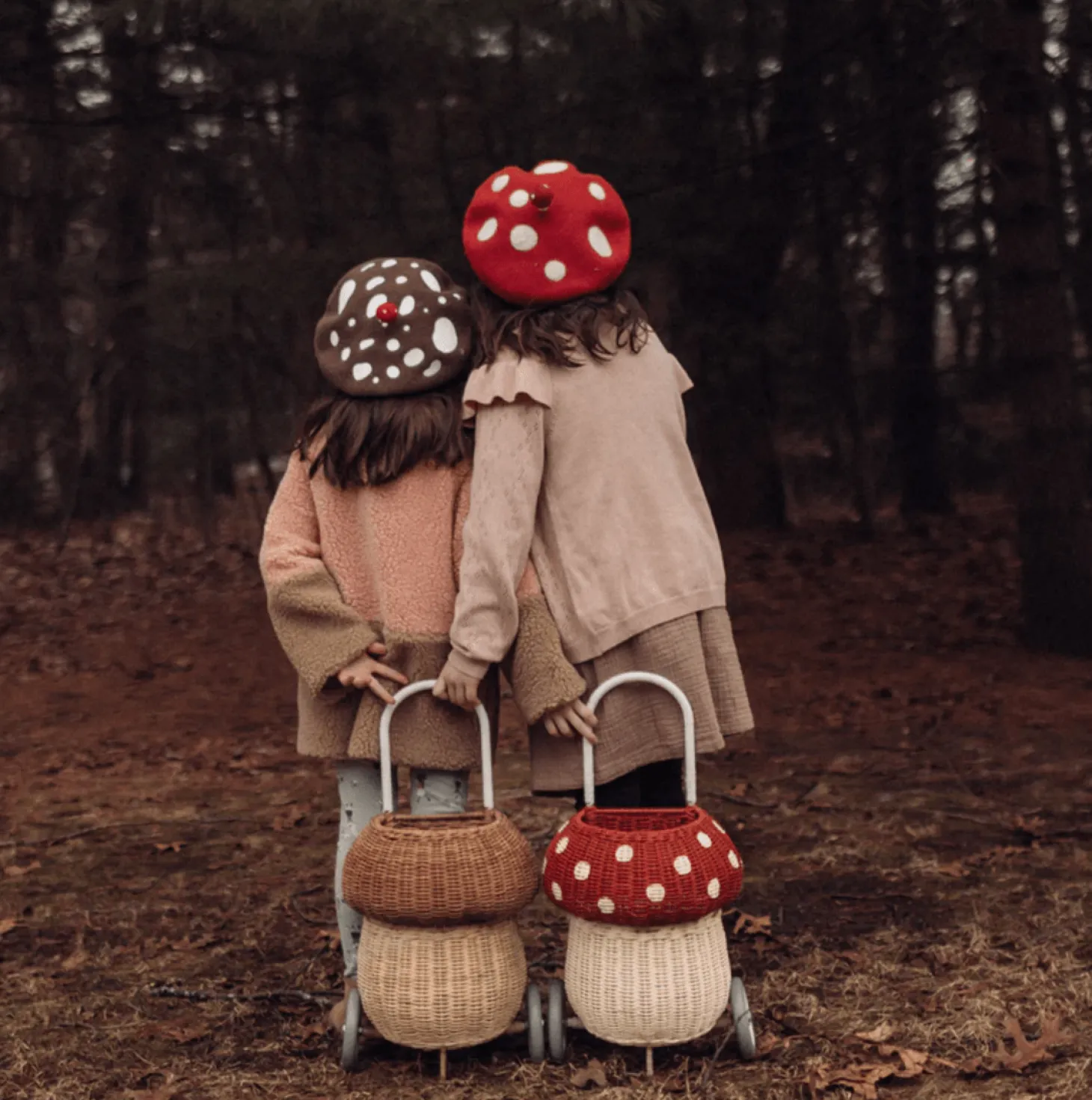 Rattan Mushroom Luggy (Natural) by Olli Ella