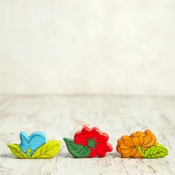 Red Flower | Wooden Toy Flower