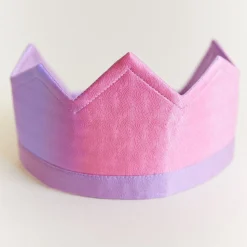 Reversible Silk Crown (Pink & Purple)