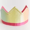 Reversible Silk Crown (Rainbow)