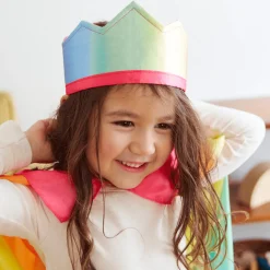 Reversible Silk Crown (Rainbow)