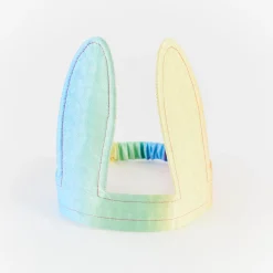 Silk Bunny Ears and Tail Dress Up Set (Soft Rainbow)