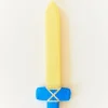 Silk Covered Toy Sword (Blue & Yellow)