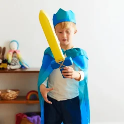 Silk Covered Toy Sword (Blue & Yellow)