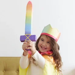 Silk Covered Toy Sword (Rainbow)