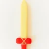 Silk Covered Toy Sword (Red & Yellow)