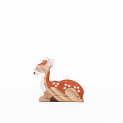 Sitting Fawn | Wooden Toy Figurine