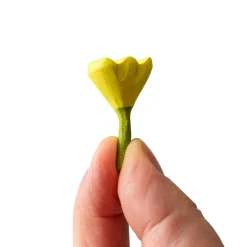 Small Wooden Flower for Fairies (Yellow)