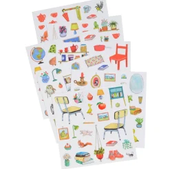 Sticker and Colouring Book (Big Family)