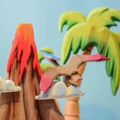 Volcano, Clouds & Lava | Wooden Toy