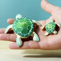 Wooden Baby Turtle (Green)