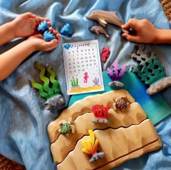 Wooden Baby Turtle (Green)