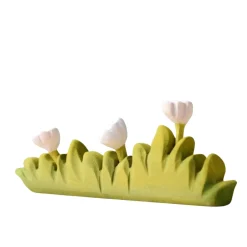 Wooden Grass with White Flowers (Large)