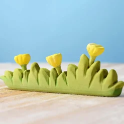 Wooden Grass with Yellow Flowers (Large)