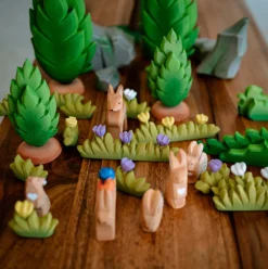 Wooden Grass with Yellow Flowers (Large)