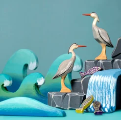 Wooden Grey Heron