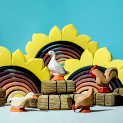 Wooden Hay Bales (Set of 4)