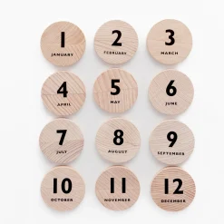 Wooden Magnetic Calendar I by Moon Picnic