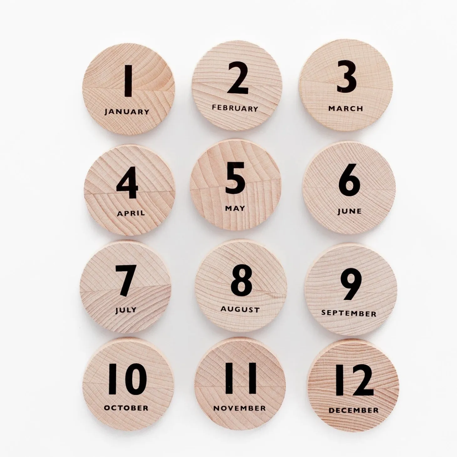 Wooden Magnetic Calendar I by Moon Picnic
