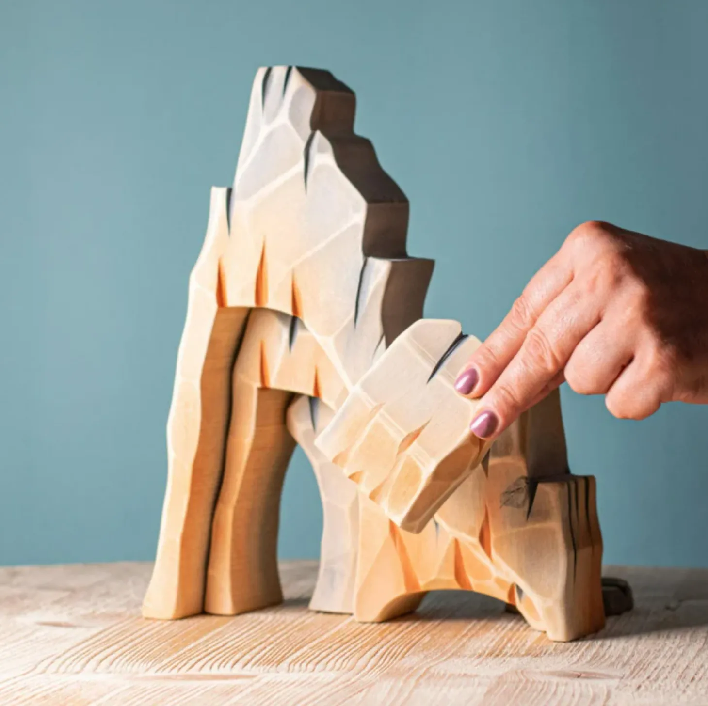Wooden Mountain Cliffs | Wooden Toy